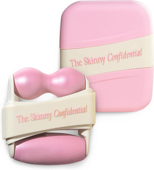 The Skinny Confidential Mint Ice Roller for Face - Compact Facial Skin Care Tools for Sculpting & Contouring - Cold Therapy Facial Rollers May Reduce Puffiness & Redness - Beauty Gifts for Women & Men
