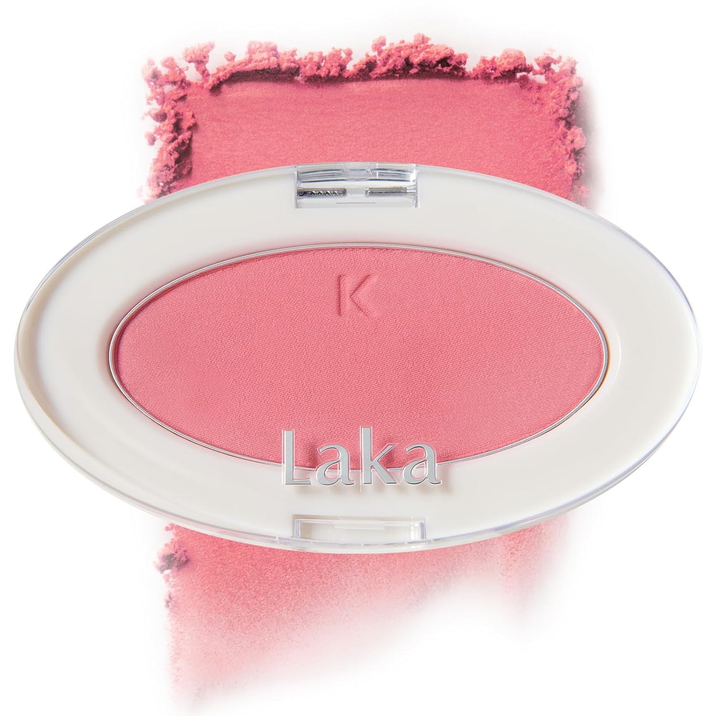Laka Love Silk Blush, Radiant Powder Blush, Silky, Buildable Color with a Natural Glow, Long Lasting, Moisturizing Formula for a Fresh, Flushed Look, K-Beauty (#701 Harico)