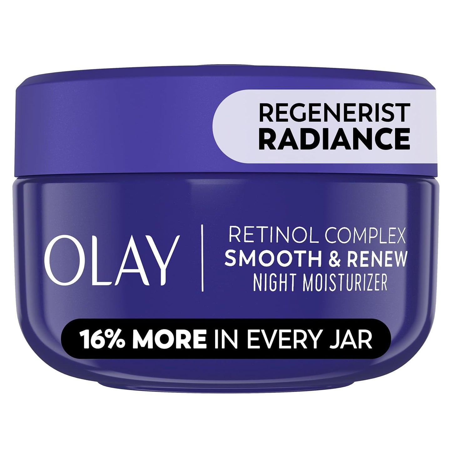 Olay Retinol Face Moisturizer, Smooth & Renew Cream for Women, Fragrance-Free - Anti-Aging, Anti-Wrinkle, Smooth Fine Lines, Tightening, Brightening - Recyclable Sustainable Eco Jar, Non-Greasy, 2 Oz