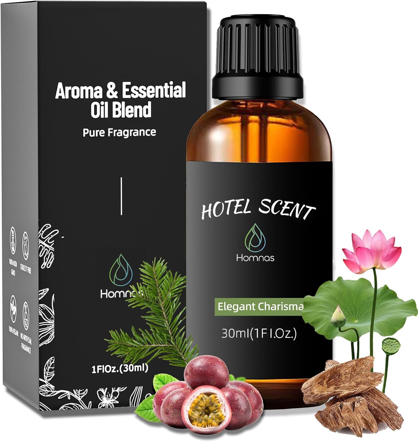 Elegant Charisma Essential Oil, Diffuser Oil, Inspired by Shangri-La, Home Luxury & Scents for Diffuser, 30ML Pure Diffuser Oil with Cedarwood Sandalwood for Aromatherapy