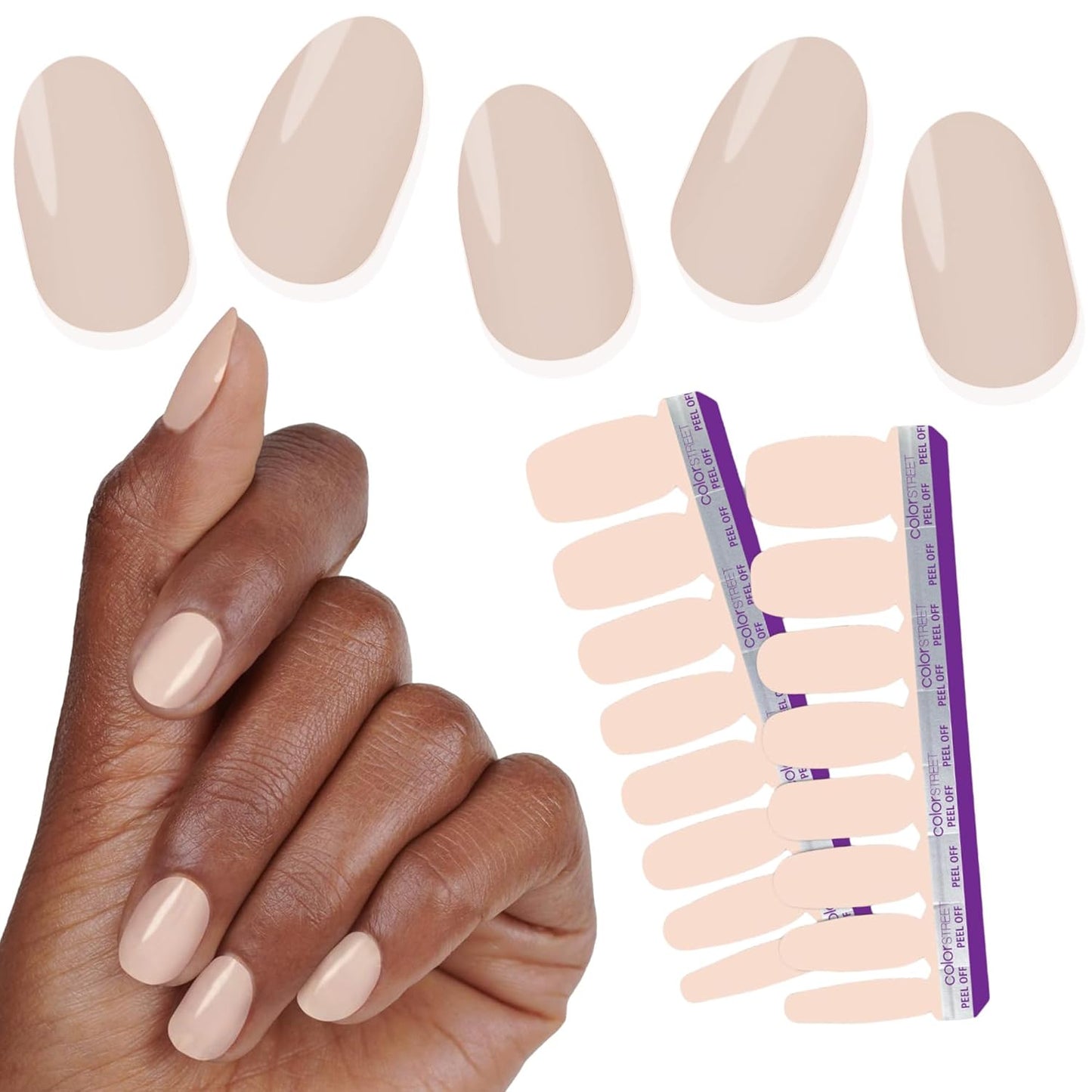 Color Street Toffee Nut Nail Strips