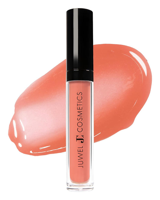 Juwel Cosmetics Ultra Lip Gloss, Gloss for Dry Lips, High Shine, Smooth Finish Moisturizing Lip Gloss with Beeswax, Castor Oil and Vitamin E, Vegan, Talc-free, Elixir