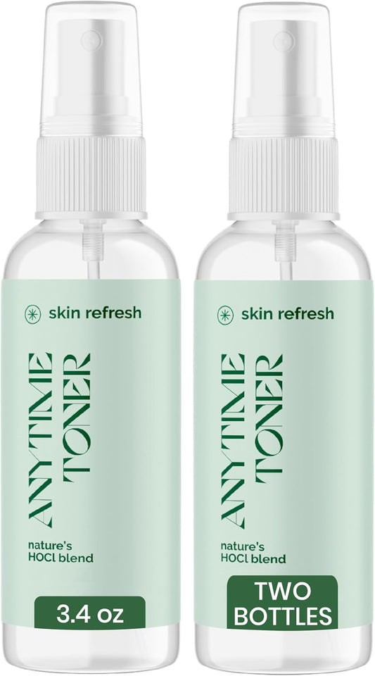 Good Salt Living Skin Refresh Anytime Skin Toner for All Skin Types, Made in The USA, 3.4 Ounce Bottle, 2-Pack