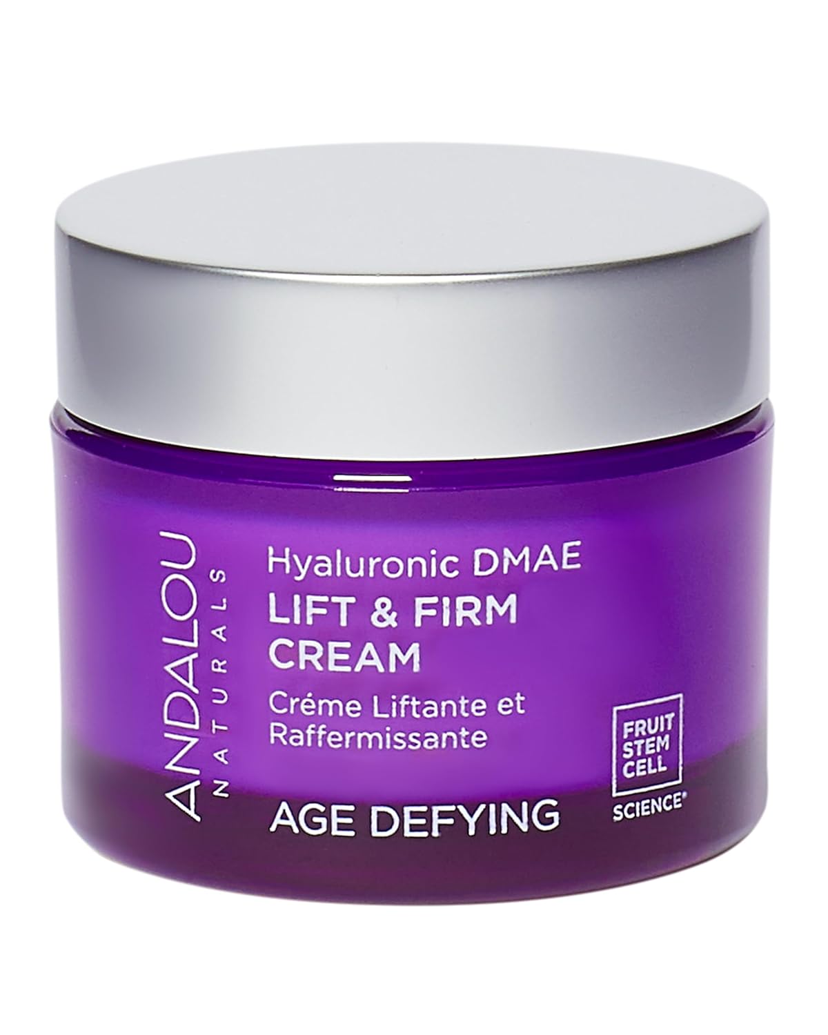 Andalou Naturals Hyaluronic DMAE Lift & Firm Skin Cream | Anti Aging Face Moisturizer With Hyaluronic Acid |Helps Reduce Fine Lines & Wrinkles | 1.7 oz