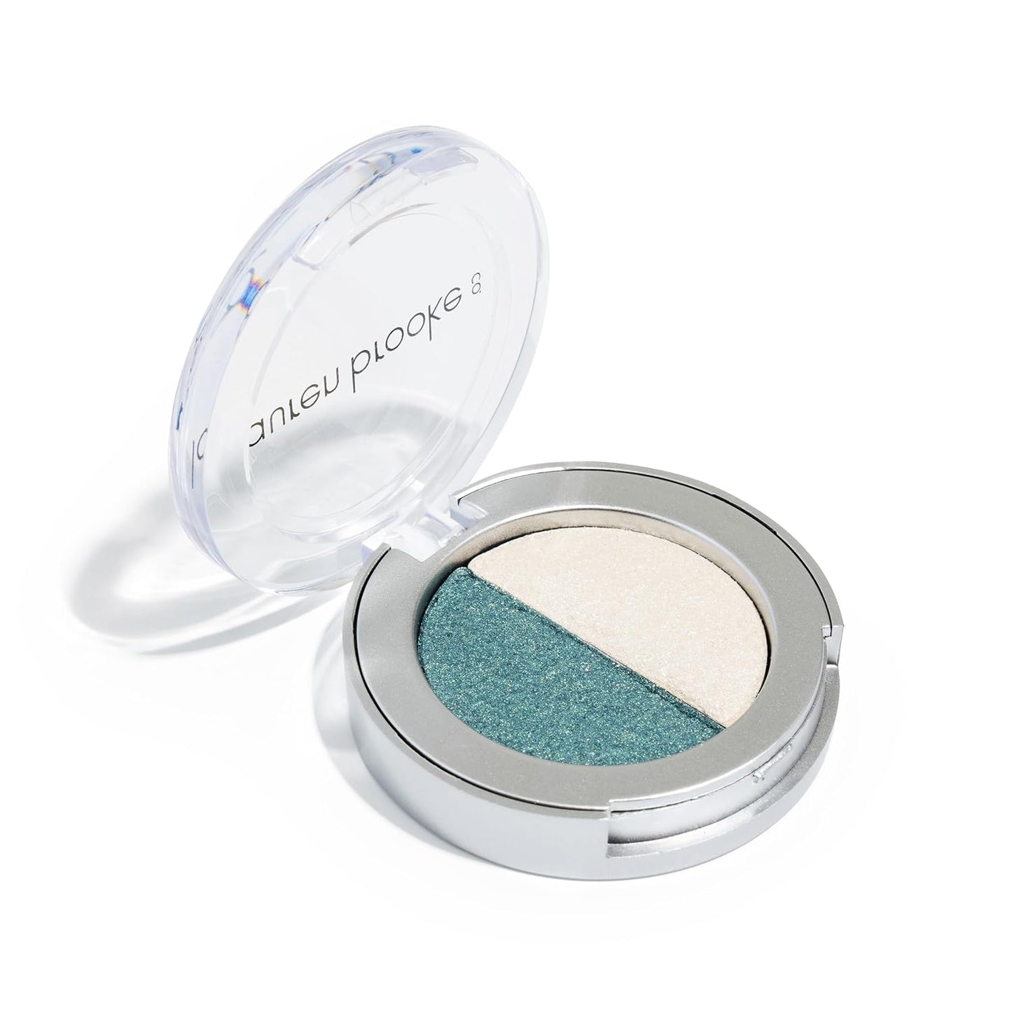Lauren Brooke Cosmetiques Pressed Eye Shadow Duo, Richly Pigmented Natural Eyeshadow, EU Certified Organic Makeup For Women (Morning Dew/Summer Wind)