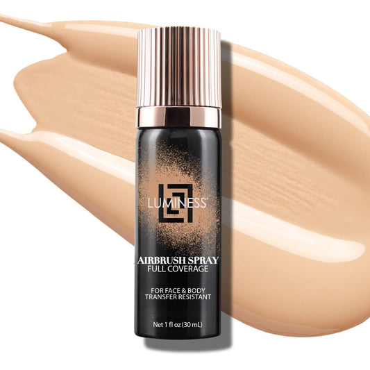 LUMINESS Airbrush Body Coverage - Tattoo Cover Up Makeup - Full Coverage Foundation for Face & Body - Water-Resistant, Long-Wear, Natural Radiant Finish, Fair