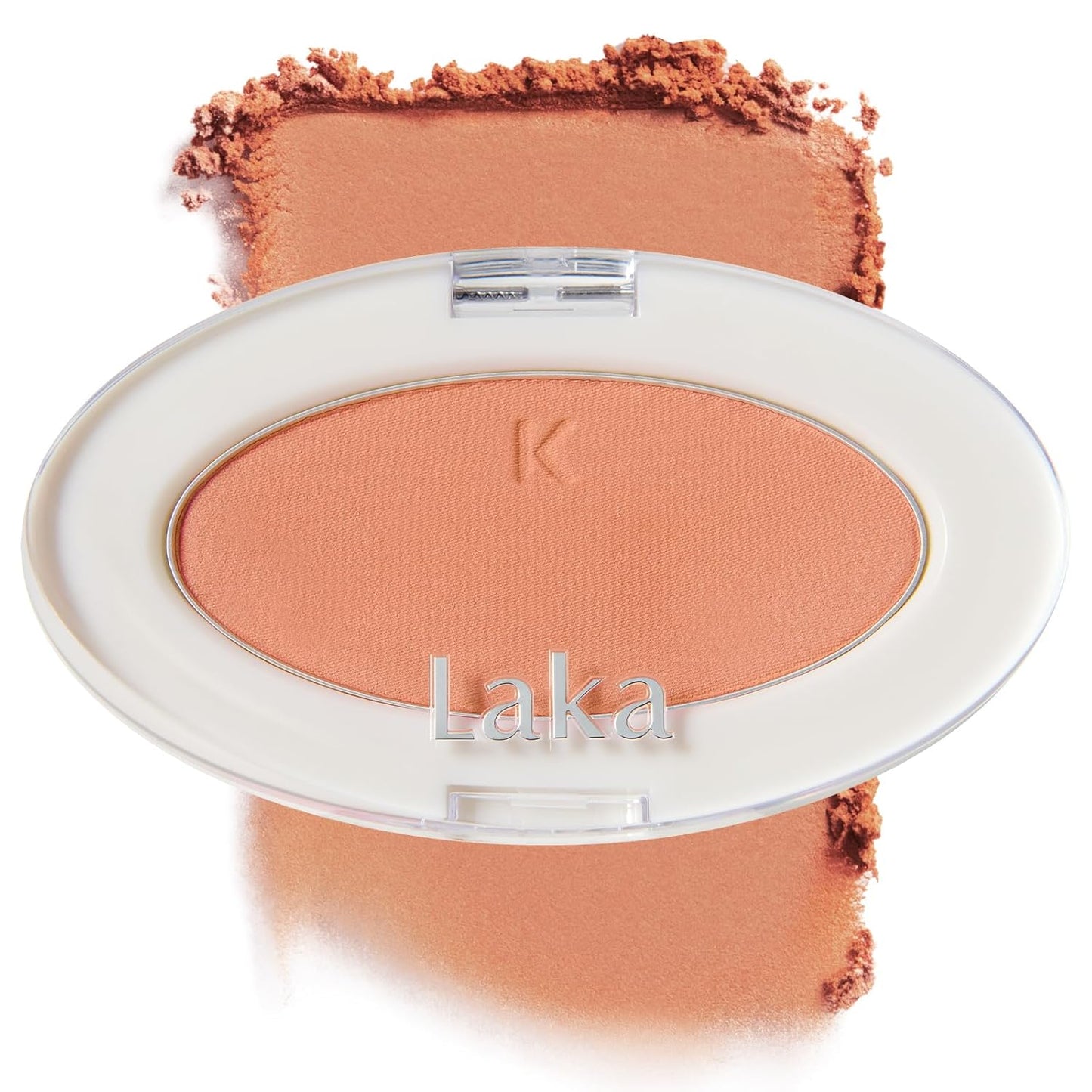 Laka Love Silk Blush, Radiant Powder Blush, Silky, Buildable Color with a Natural Glow, Long Lasting, Moisturizing Formula for a Fresh, Flushed Look, K-Beauty (#704 Nunnu)