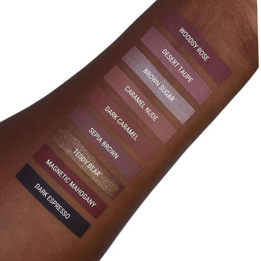 Aromi Metallic Liquid Lipstick | Chocolate Brown, Mahogany Bronze, Shimmery Finish, Vegan, Cruelty-free, Long-Lasting, Waterproof, Handmade (Teddy Bear)