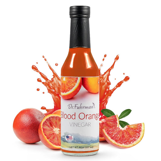 Dr. Fuhrman's Vinegar Dressing | All-Natural Dressing Made With Clean Ingredients | No Artificial Flavors or Added Sugar Healthy Low Calorie Vinegar | USA Made & Doctor Formulated | Blood Orange