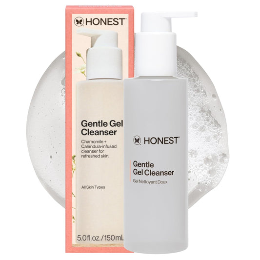 Honest Beauty Gentle Gel Daily Face Cleanser | Calms, Refreshes, + Hydrates | Vegan + Safe for Sensitive Skin | 5 fl oz