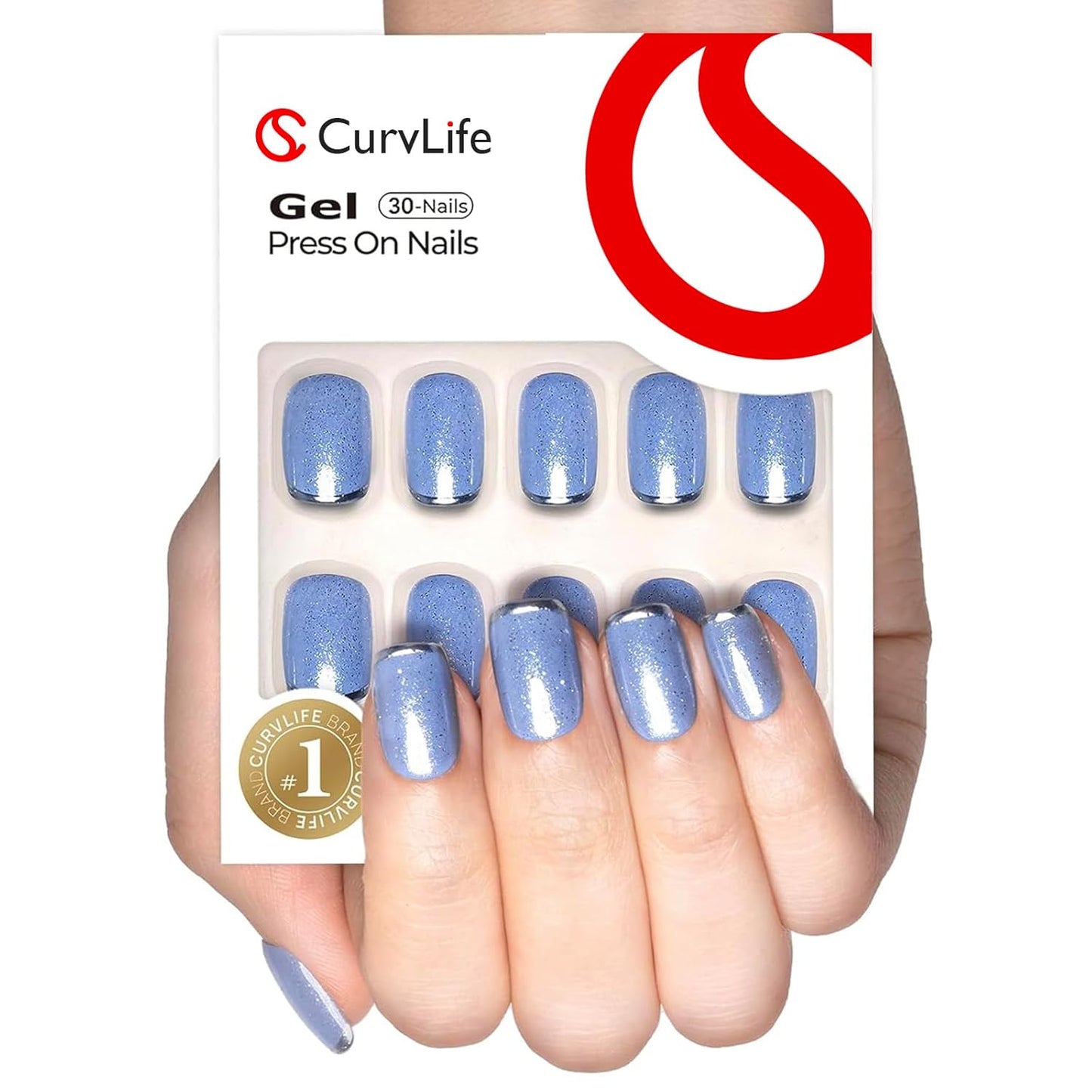 Curvlife Soft Gel Press on Nails Gel Fake Nails with Leopard Print Design Full Cover False Nails for Women Reusable Nail Kit with Nail Glue Adhesive Tabs Nail File