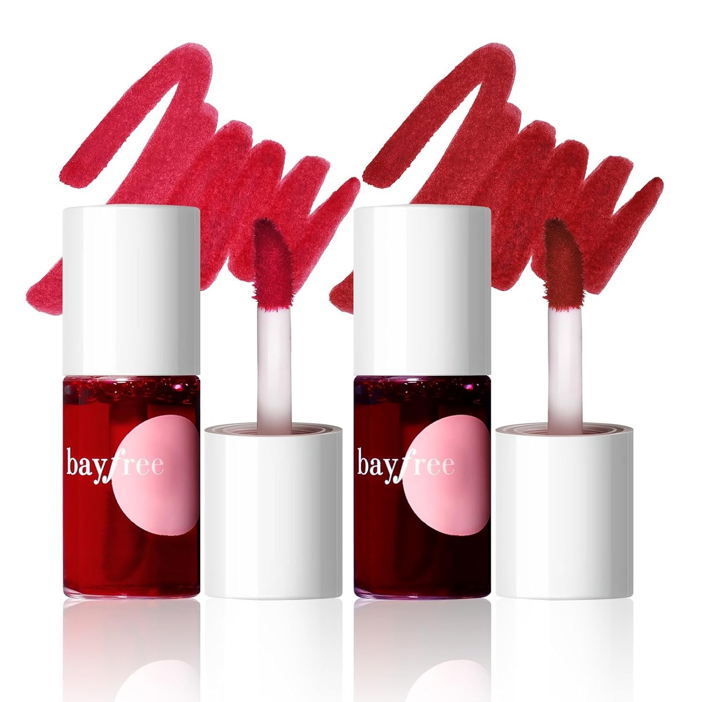 bayfree Lip Tint Stain, Long Lasting Korean Lip Stain Set, Non-sticky Waterproof Lightweight Lip and Cheek Tint, Moisturizing High Pigment Water Tint, Matte Finish Lip Tint