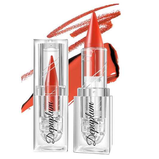 Orange Red Lipstick Gradient Matte Lipsticks Lip Liner Combo Set for Women Waterproof Long Lasting Lip Stick Pencil Cream Lip Liner and Lipstick Combo Makeup, E5