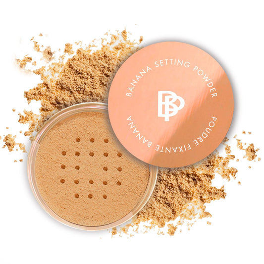 Bellapierre Banana Setting Powder – Color-Correcting Brightening Powder, Matte Finishing Tint, Translucent Under-Eye Baking Makeup, Lightweight Talc-Free Formula - Tan - 0.14 Oz