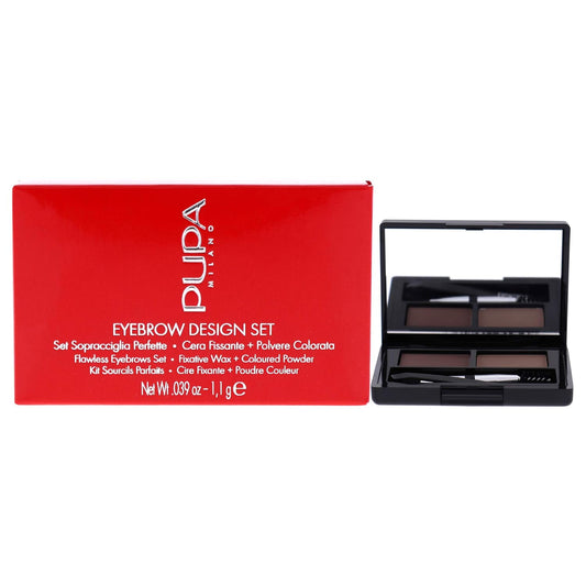 Eyebrow Design Set - 001 Blond by Pupa Milano for Women - 0.039 oz Eyebrow Powder