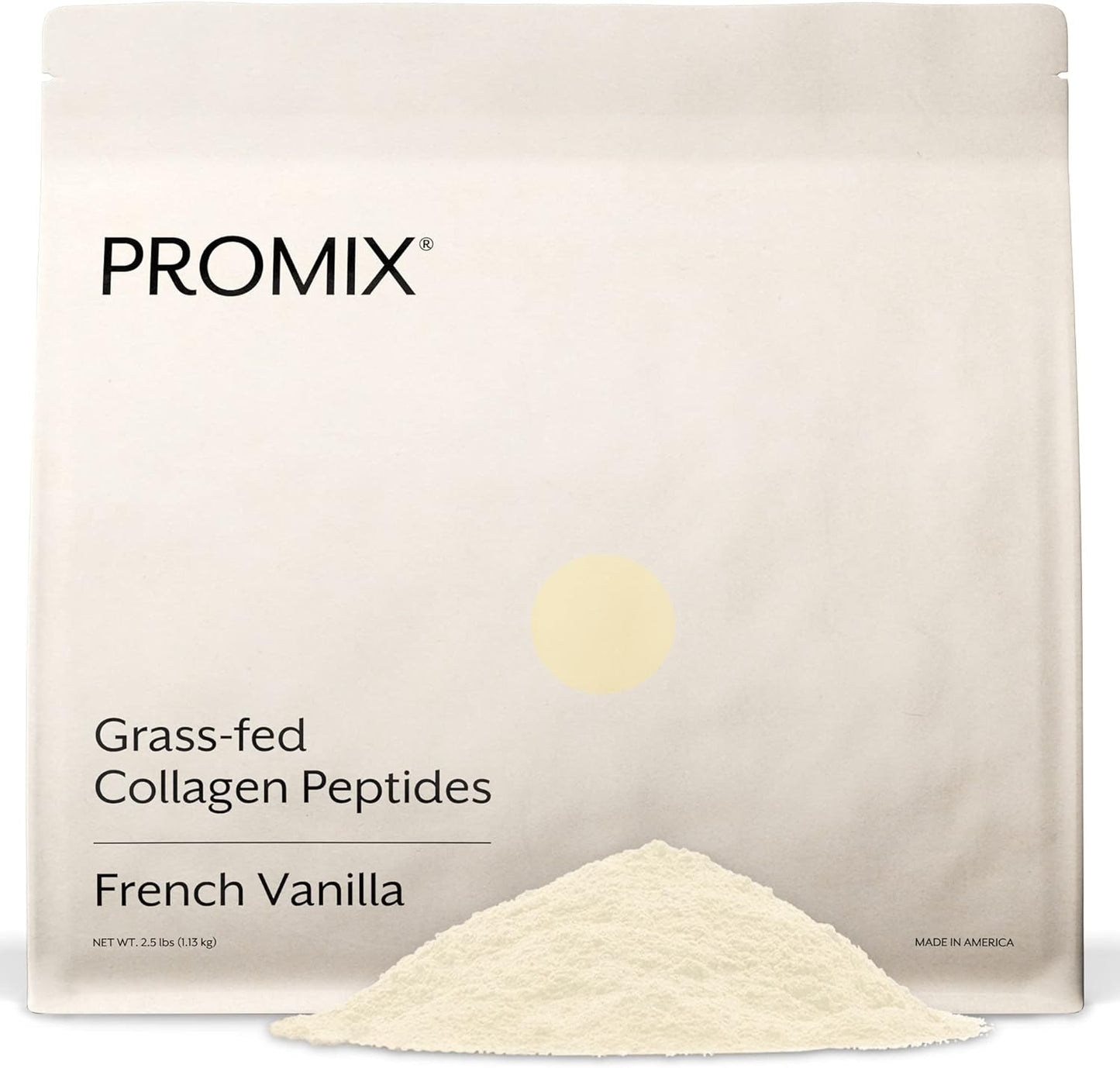 ProMix Nutrition Hydrolyzed Collagen Peptides Protein - Type 1 & 3 Grass Fed Collagen, Organic Coconut Sugar, Vanilla - 2.5 Pound (Pack of 1)