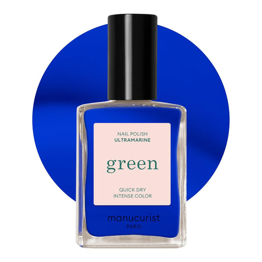 Manucurist • Green Nail Polish Ultramarine • Natural Classic Nail Polish 9-Free • Vegan and Plant-Based Nail Polish (72%) • Manicure & Nail Care • 0.5 fl oz (ULTRAMARINE)