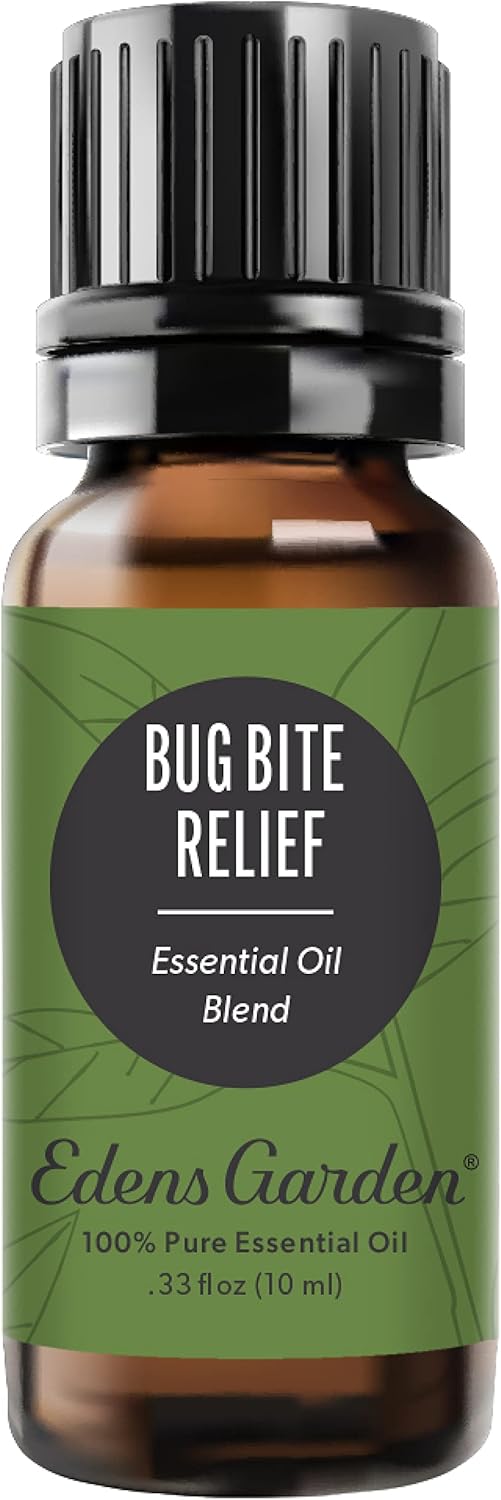 Edens Garden Bug Bite Relief Essential Oil Blend- 100% Pure Premium Grade, Undiluted, Natural, Therapeutic, Aromatherapy, The Best for Diffusing, Skin, Face, Kid Safe 10 ml (.33 fl oz)