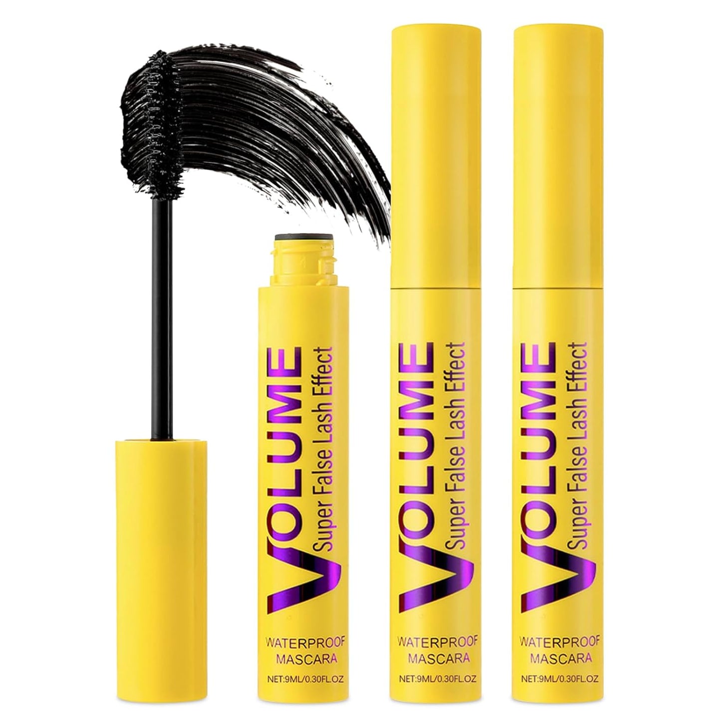 Bubble Mascara,Smudge-Proof,Clump-Proof, Waterproof Formula Creates Thick, Well-Defined Lashes and Enhances The Natural Look, Can be Layered to Boost Curl (2Pcs)
