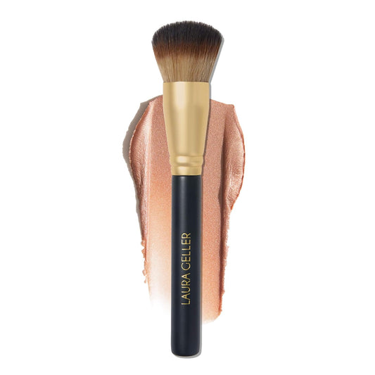 LAURA GELLER NEW YORK The Wonder Brush - Makeup Brush with Wooden Handle - Cream & Liquid Blush - Even Application and Blending