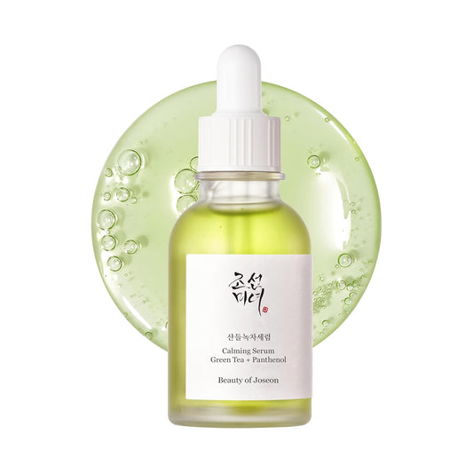 Beauty of Joseon Calming Serum Green Tea Panthenol Soothing, Moisturizing Sensitive, Acne-Prone, UV Irritated Skin, Daily Korean Skin Care for Men and Women (2 Fl.Oz.)
