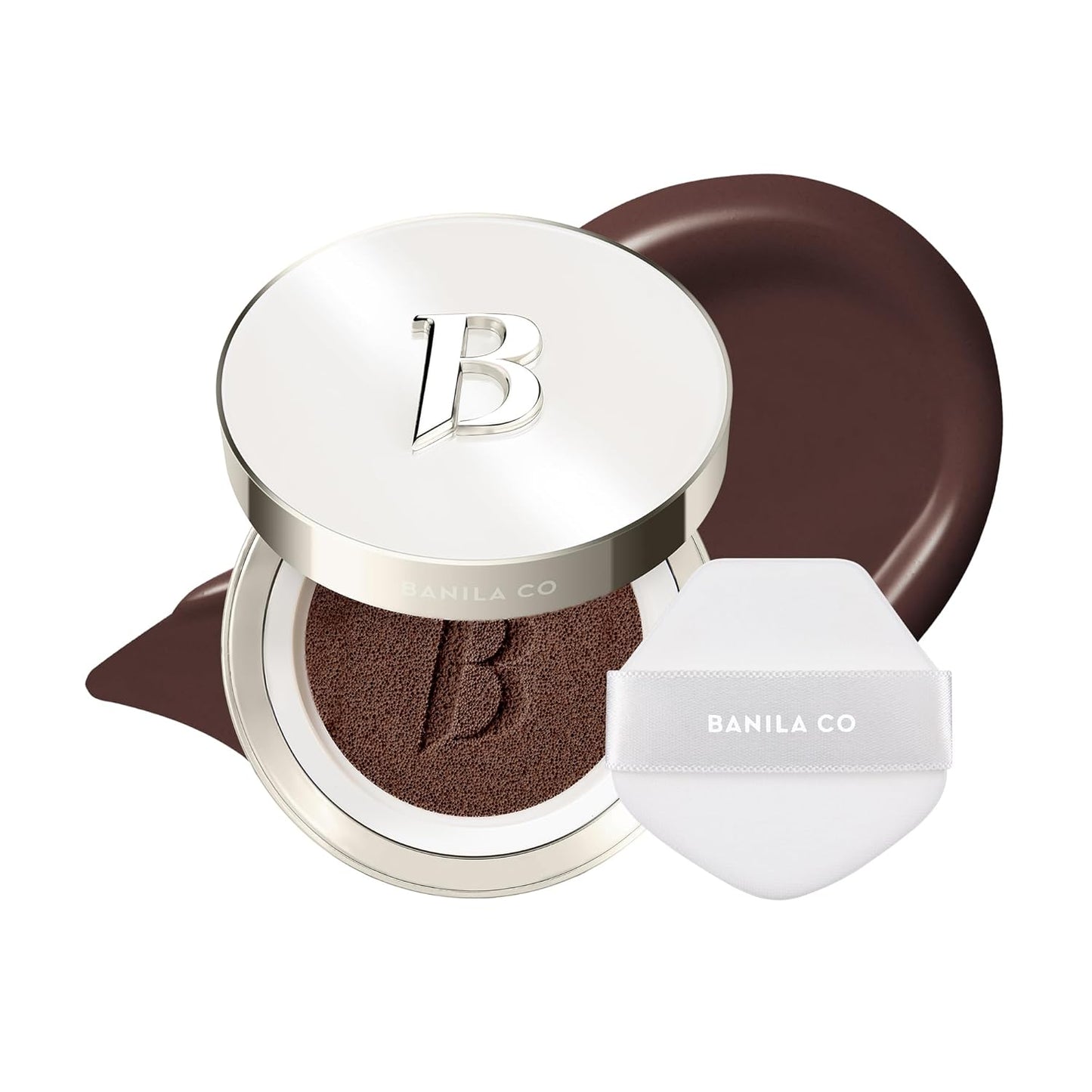 BANILA CO Covericious Ultimate Cover Cushion | Up to 100HR Long-Wear Foundation | 20 Shades for All Skin Tones | Matte & Lightweight Finish | Korean Cushion Foundation (14g / 0.49 oz), 45N ESPRESSO