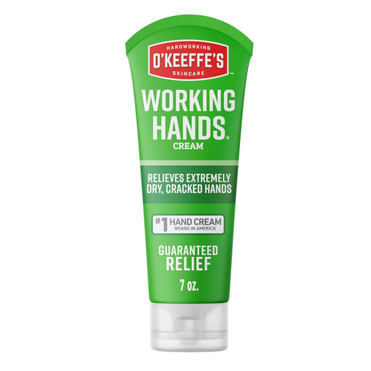O'Keeffe's Working Hands Hand Cream for Extreme Dryness - 7 oz Tube (1 Pack) - Repairing Skincare for Cracked, Dry Hands