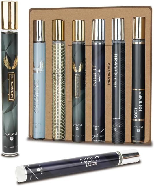 OFUN Cologne for Men, 6x35ml Mens Perfume Gifts, Cologne Sampler Sets for Men,Travel Size Perfumes Samples para Hombre,Fragrance Gift Sets for Birthday Anniversary Valenines Christmas