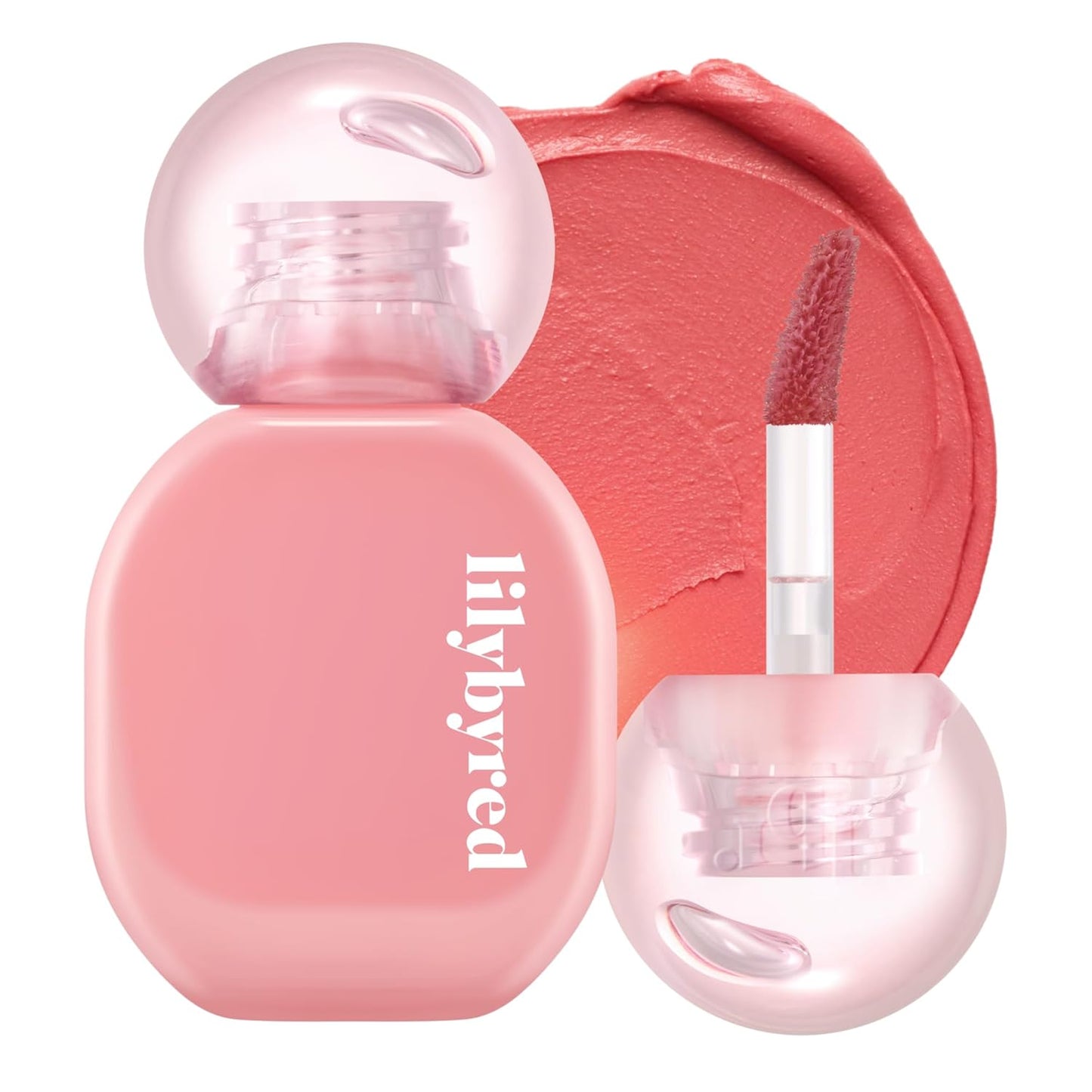 lilybyred Balming Dewy Tint | Korean Semi-Glow Lip Stain, Velvet to Soft Glow Texture, Sheer Buildable Color, Moisturizing & Lightweight, Natural Flush Look, Non-Sticky, 0.21 oz. (01 Lowkey Peach)