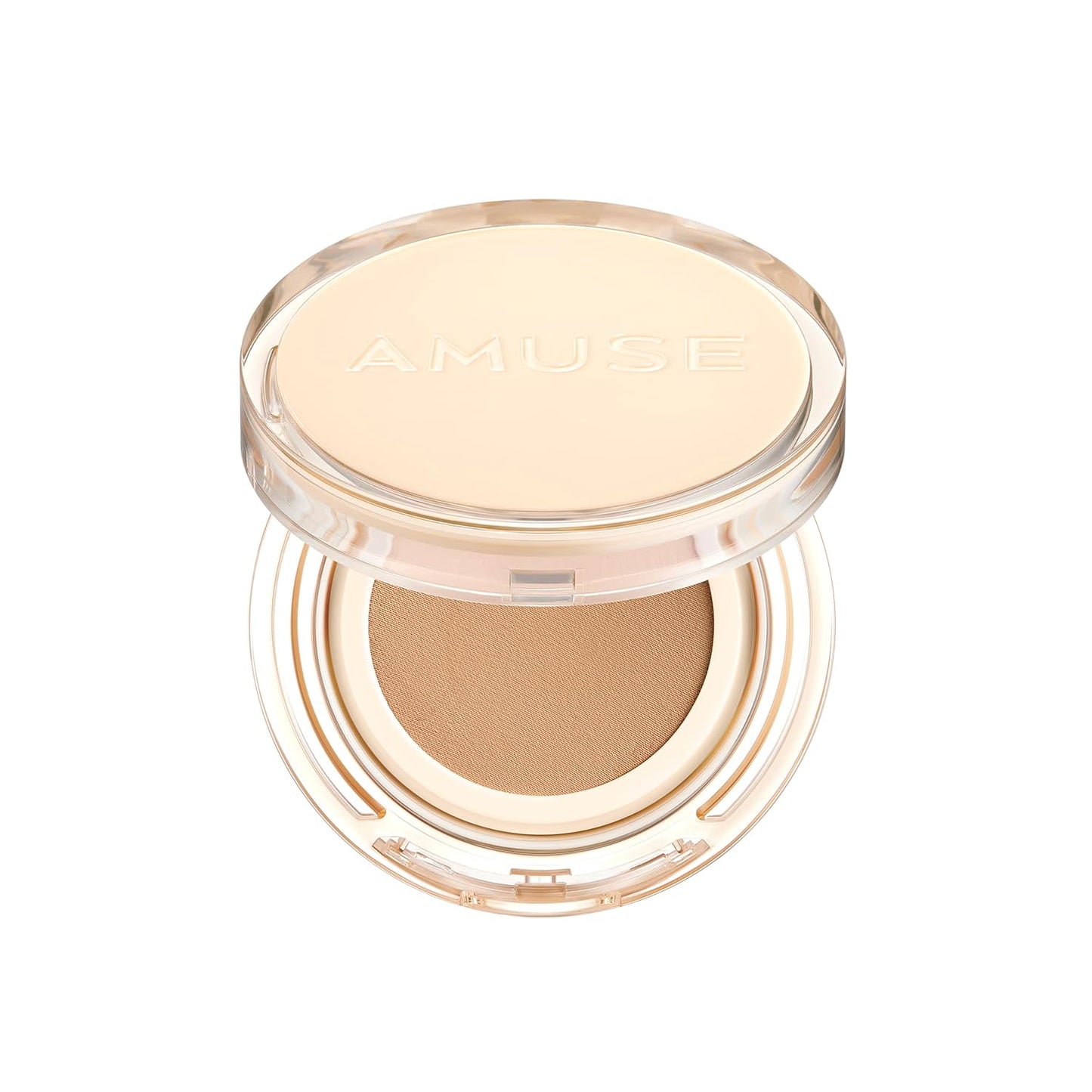 AMUSE SEOUL Dew Jelly Vegan Cushion Foundation | dewy, glow, long-lasting, double coverage, clean beauty, lightweight, natural look, foundation for sensitive skin, hydrating cushion (04 TAN)