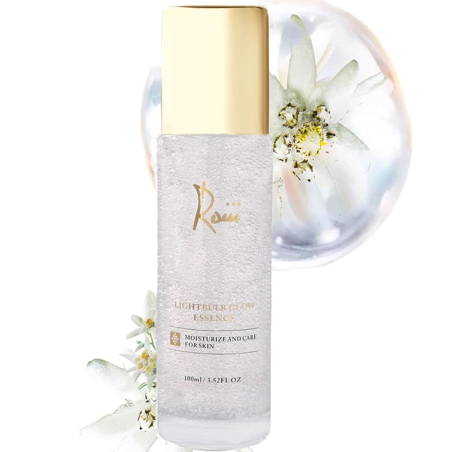 Roiii Light Bulb Glow Essence Serum - Vitamin C + Niacinamide + Hyaluronic Acid - Brightening Face Essence for Glowing Skin - Neck Reduce Dark Spots & Even Skin Tone 3.52 FL.OZ