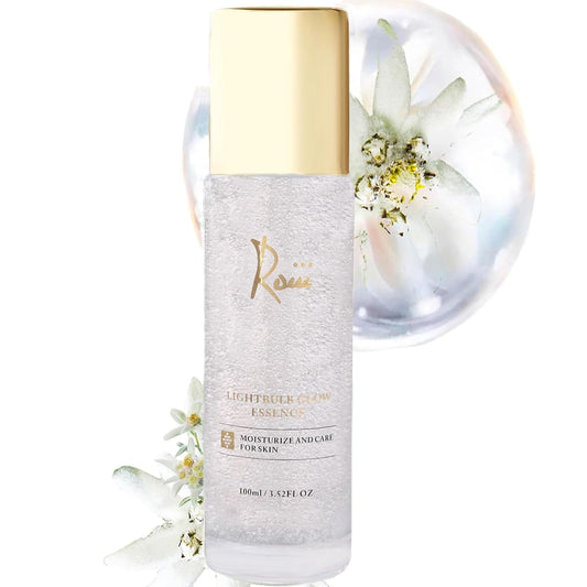 Roiii Light Bulb Glow Essence Serum - Vitamin C + Niacinamide + Hyaluronic Acid - Brightening Face Essence for Glowing Skin - Neck Reduce Dark Spots & Even Skin Tone 3.52 FL.OZ