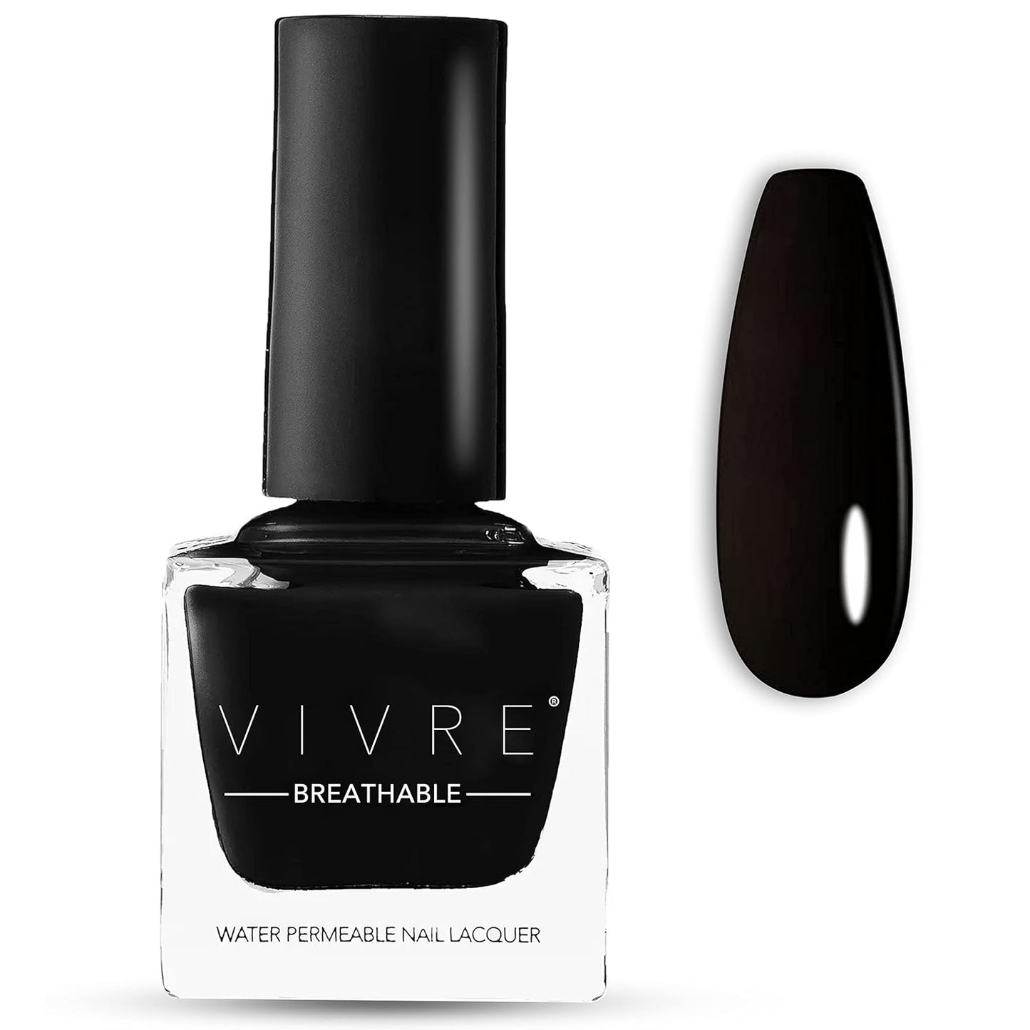 VIVRE Cosmetics Quick Dry Shiny Halal Nail Polish - Vegan, Non-Toxic, Long Lasting, Breathable & Water Permeable