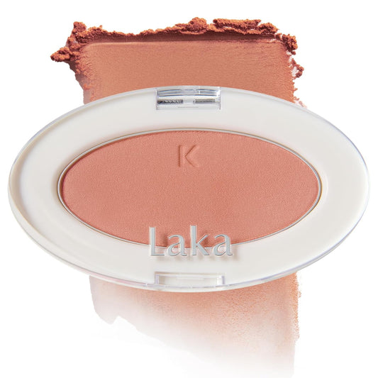 Laka Love Silk Blush, Radiant Powder Blush, Silky, Buildable Color with a Natural Glow, Long Lasting, Moisturizing Formula for a Fresh, Flushed Look, K-Beauty (#709 Dolce)