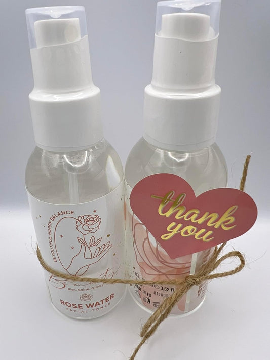 Beauty Hydrating Rose Water Facial Mist with Caviar Extract, Seaweed, Vitamin E and jojoba Oil