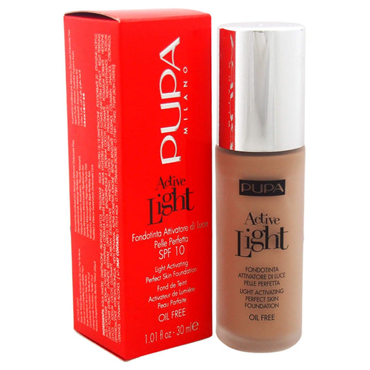 Pupa Milano Active Light Activating Perfect Skin SPF 10 Foundation, No. 050/Golden Beige, 1 Ounce