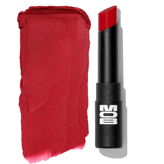 MOB Beauty Soft Matte Lipstick M67 – Red | Weightless, One-Swipe Color Infused with Skincare | Vegan, Silicone-Free, Cruelty-Free Formula in a Biodegradable Capsule