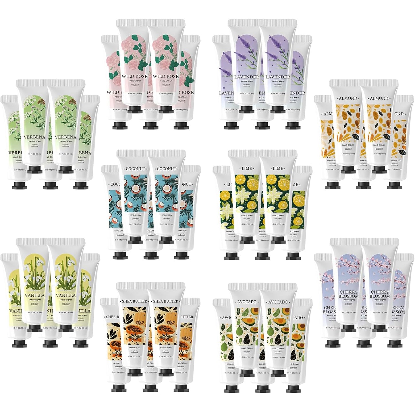 BODY & EARTH 50 Pack Hand Cream, Mini Lotion Bulk, Travel Size Lotion Bulk, Teacher Gifts, Bridesmaid Gifts and Bachelorette Party Favors.