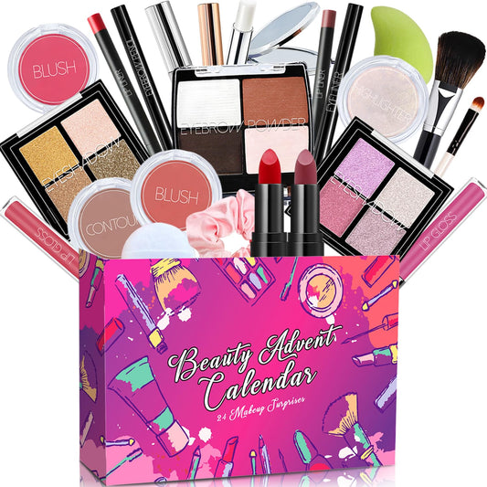 Makeup Advent Calendar 2025 Teen Girls Make up Women Beauty Countdown Calendar Christmas Teen Girl Gifts Trendy Stuff Calendario De Adviento Maquillaje Adult Teenager Cosmetic Tween Preteen Teens