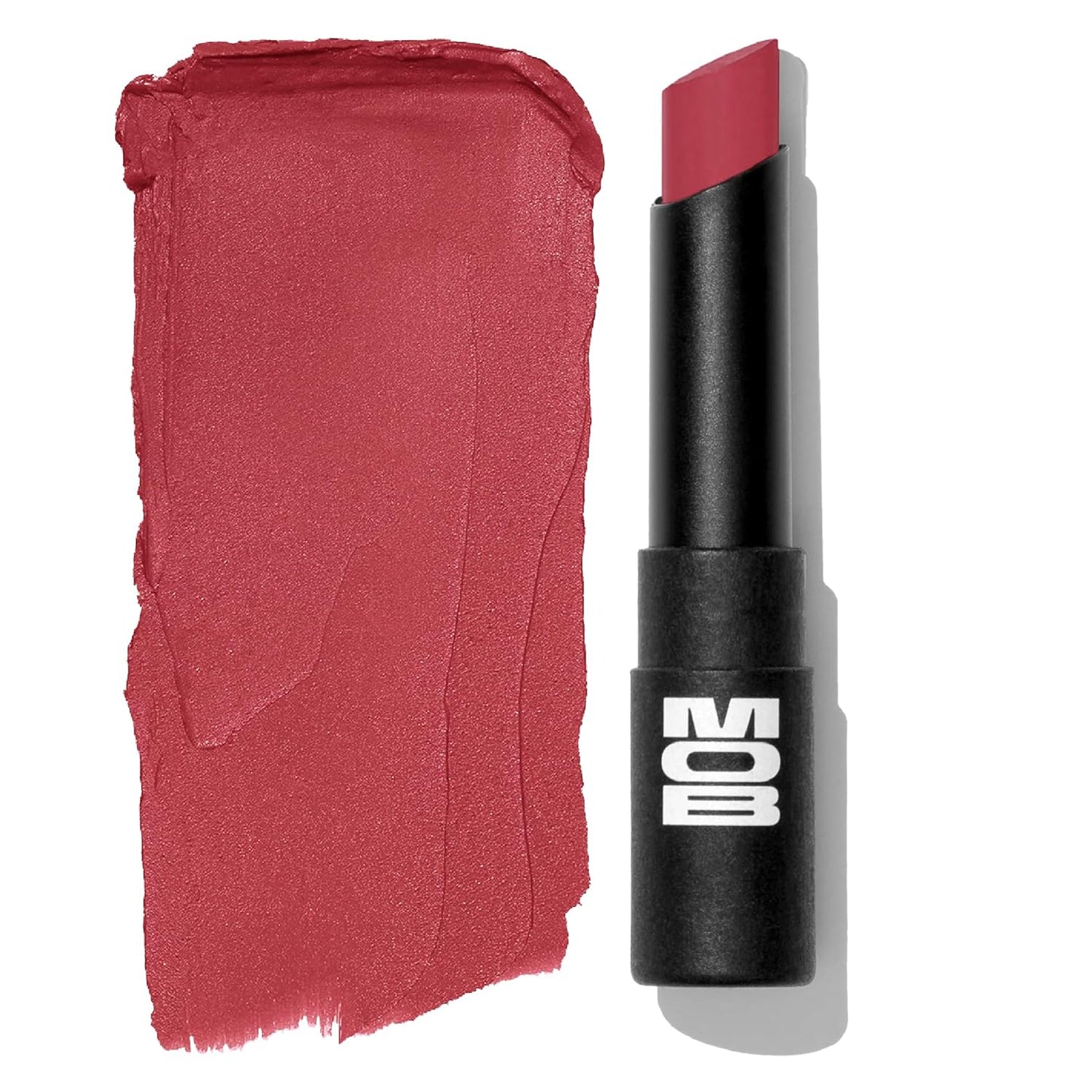 MOB Beauty Soft Matte Lipstick M144 – Muted Rose | Weightless, One-Swipe Color Infused with Skincare | Vegan, Silicone-Free, Cruelty-Free Formula in a Biodegradable Capsule