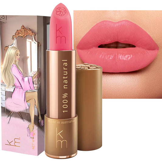 Karen Murrell - Natural Lip Stick - Lipstick 13 Camellia Morning - Pink Lipstick - Matte Finish, 100% Natural Ingredients, Moisturizes & Hydrates Lips - Paraben & Cruelty Free