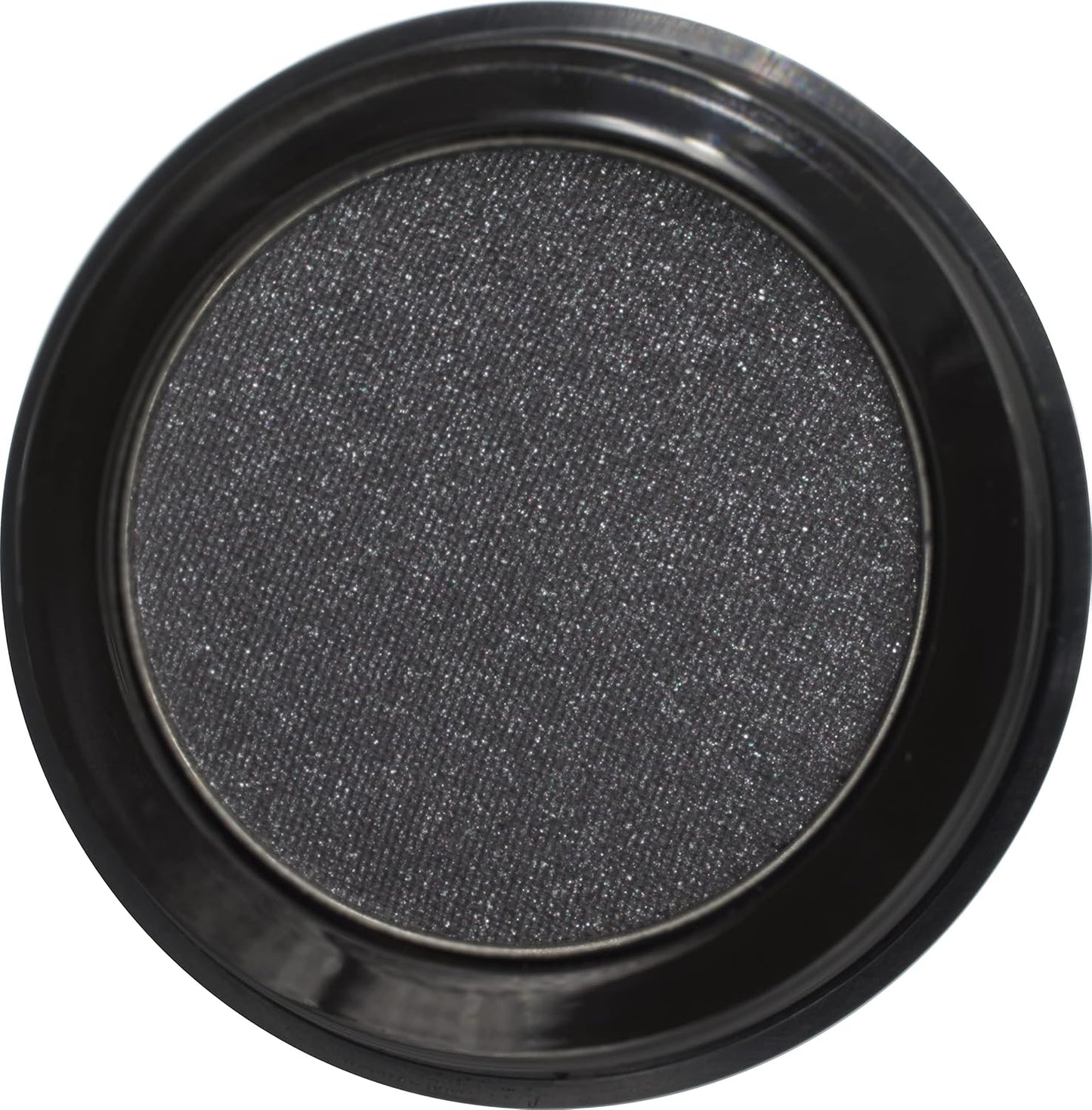 Eclipse Shimmering Glitter Black Onyx Chrome Dark Grey Pressed Powder Single Vegan Eyeshadow; Talc, Paraben & Cruelty Free