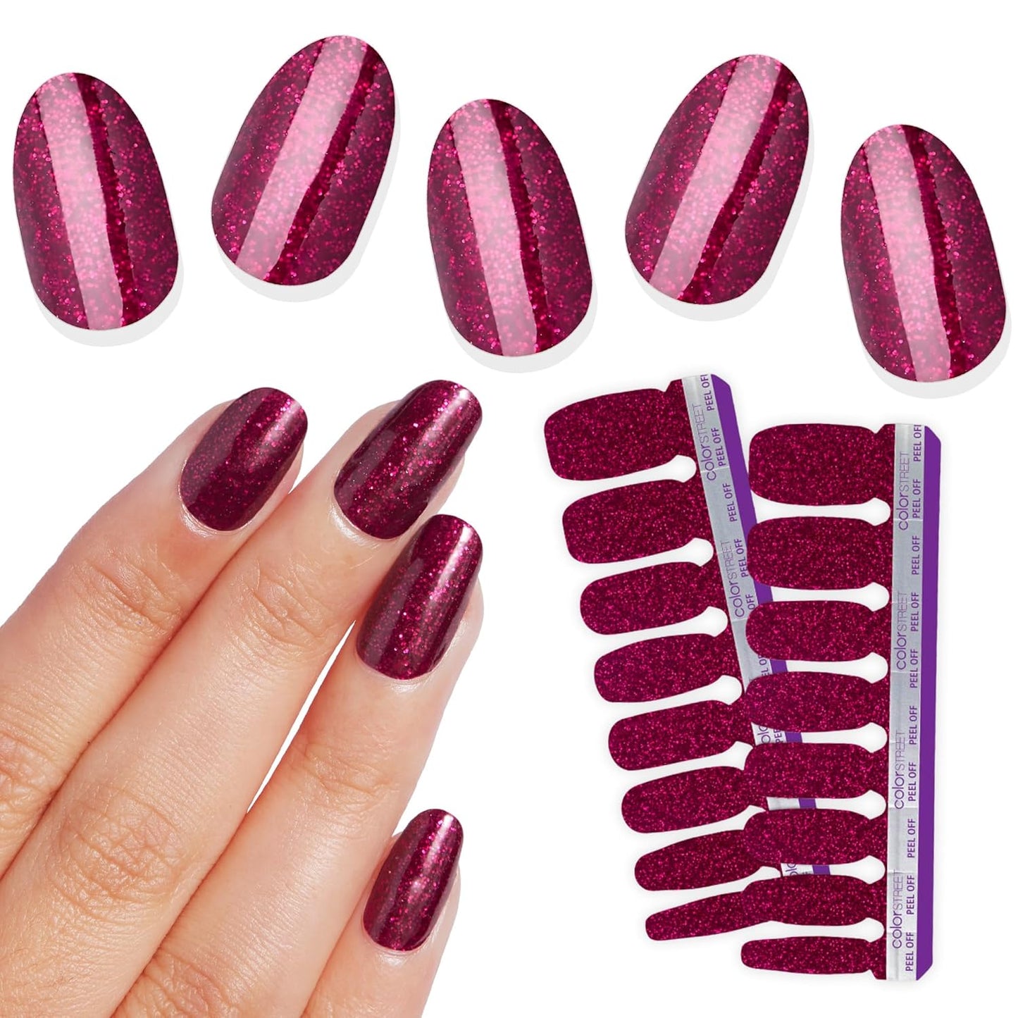 Color Street Rio Red Nail Strips