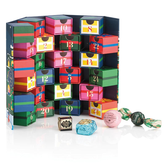Venchi - Prestige Advent Calendar 2025, with 31 Assorted Chocolates, with “Piedmont Hazelnut”, Limited Edition, Gluten-Free, No Colourings or Preservatives, Gift Idea
