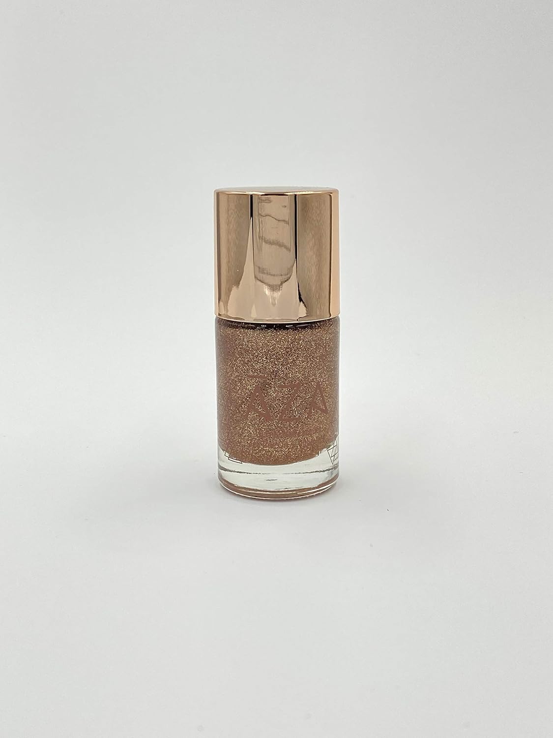 AZA Nail Polish - Vegan, 10-Free, Cruelty-Free, Non-Toxic, Champagne Glitter with Bronze Undertones(Hustler)