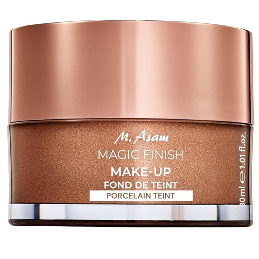 M. Asam Magic Finish Porcelain Teint Make-Up Mousse (1.01 Fl Oz) – 4in1 Primer, Foundation, Concealer & Powder With Buildable Coverage, Adapts To Fair Skin Tones, Leaves Skin Looking Flawless