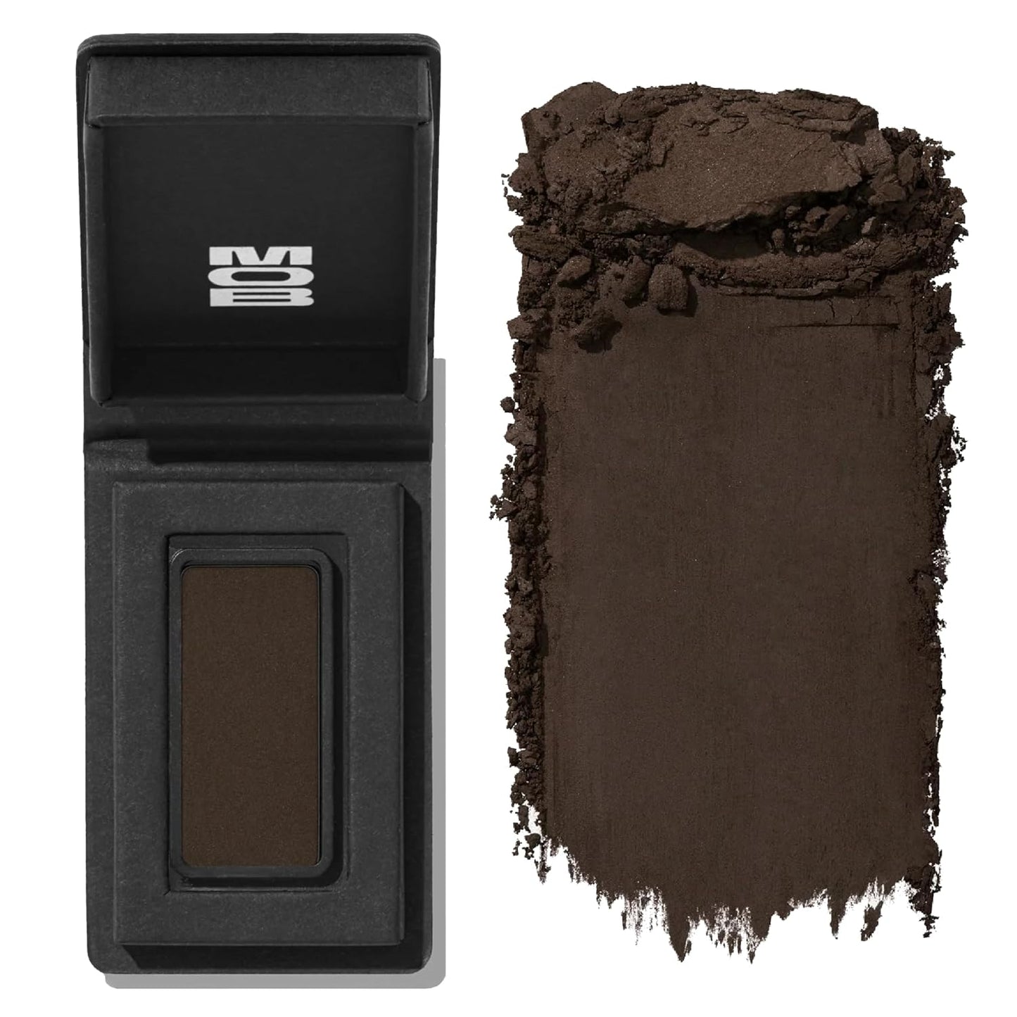 MOB Beauty Eyeshadow M32 Matte Gray Brown – Neutral Rich Smoky Shade for Sculpting or Accent, Talc-Free Vegan Cruelty-Free Skincare Infused Long Wear Sustainable Refillable Compact