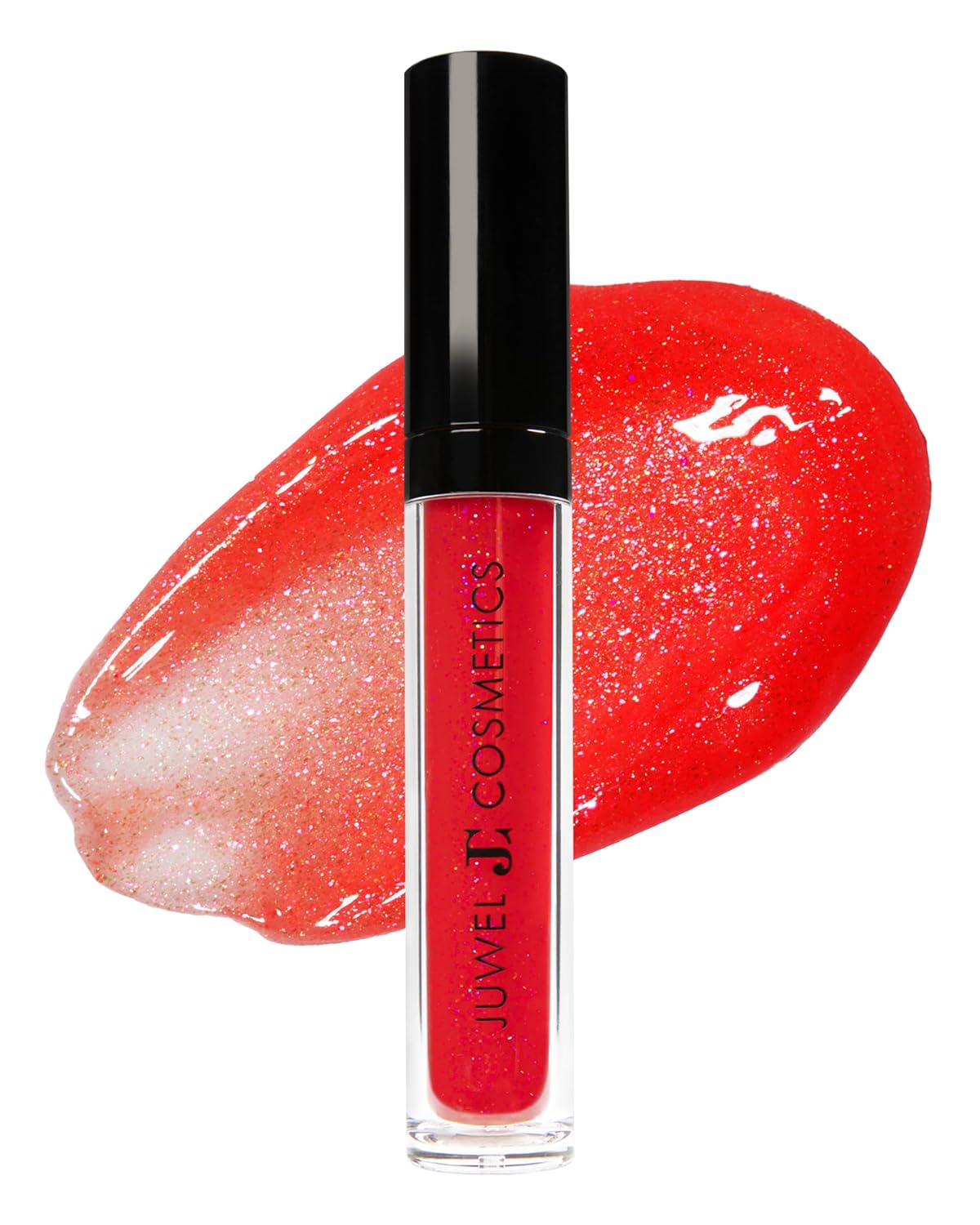 Juwel Cosmetics Ultra Lip Gloss, Gloss for Dry Lips, High Shine, Smooth Finish Moisturizing Lip Gloss with Beeswax, Castor Oil and Vitamin E, Vegan, Talc-free, Slay