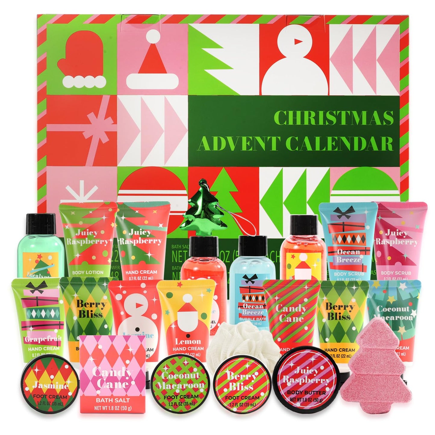 BODY & EARTH # LOVE 2025 Hand Cream Gift Sets-24 Days of Beauty Advent Calendar for Women Lotion Sets Christmas Gifts for women with Hand Lotion,Body Lotion,Foot Cream,Bath Sets,etc