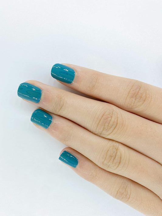 AZA Nail Polish - Vegan, 10-Free, Cruelty-Free, Non-Toxic, Chip Resistant, Made in USA, Teal Blue, Gorgeous Shades (Where's My Cowboy)